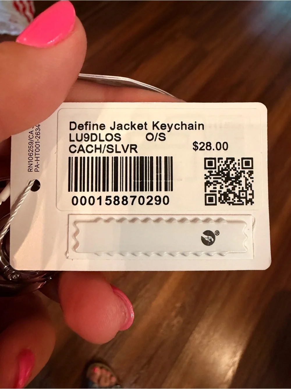 lululemon athletica Red Jacket Keychain